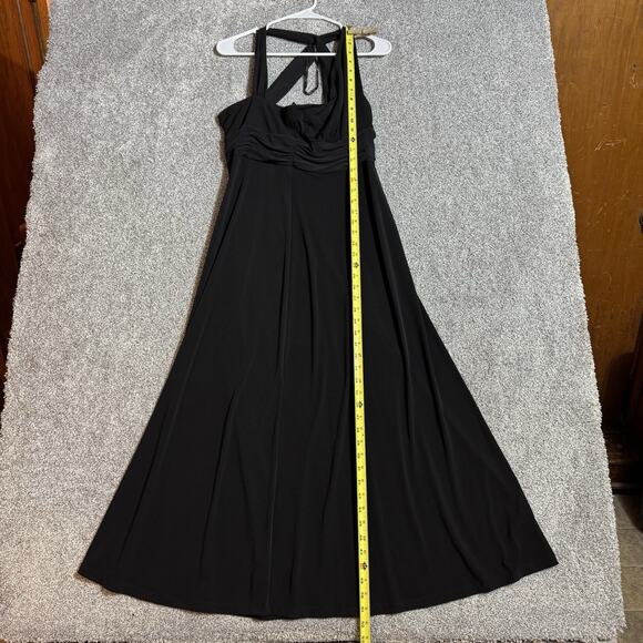 Donna Ricco Size 12 Maxi Dress Evening Wear Romantic Flowy Chic Gala Grecian - Picture 3 of 7